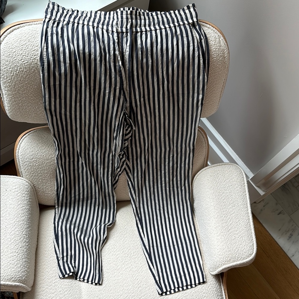 Striped Jenni Kayne Silk Linen Blend Pant